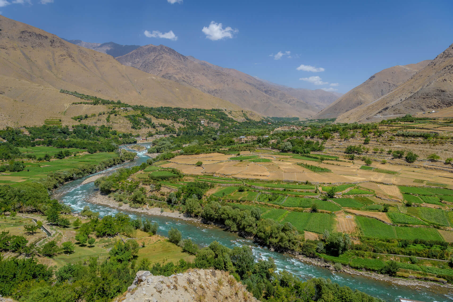Panjshir valley in Eastern Afghanistan